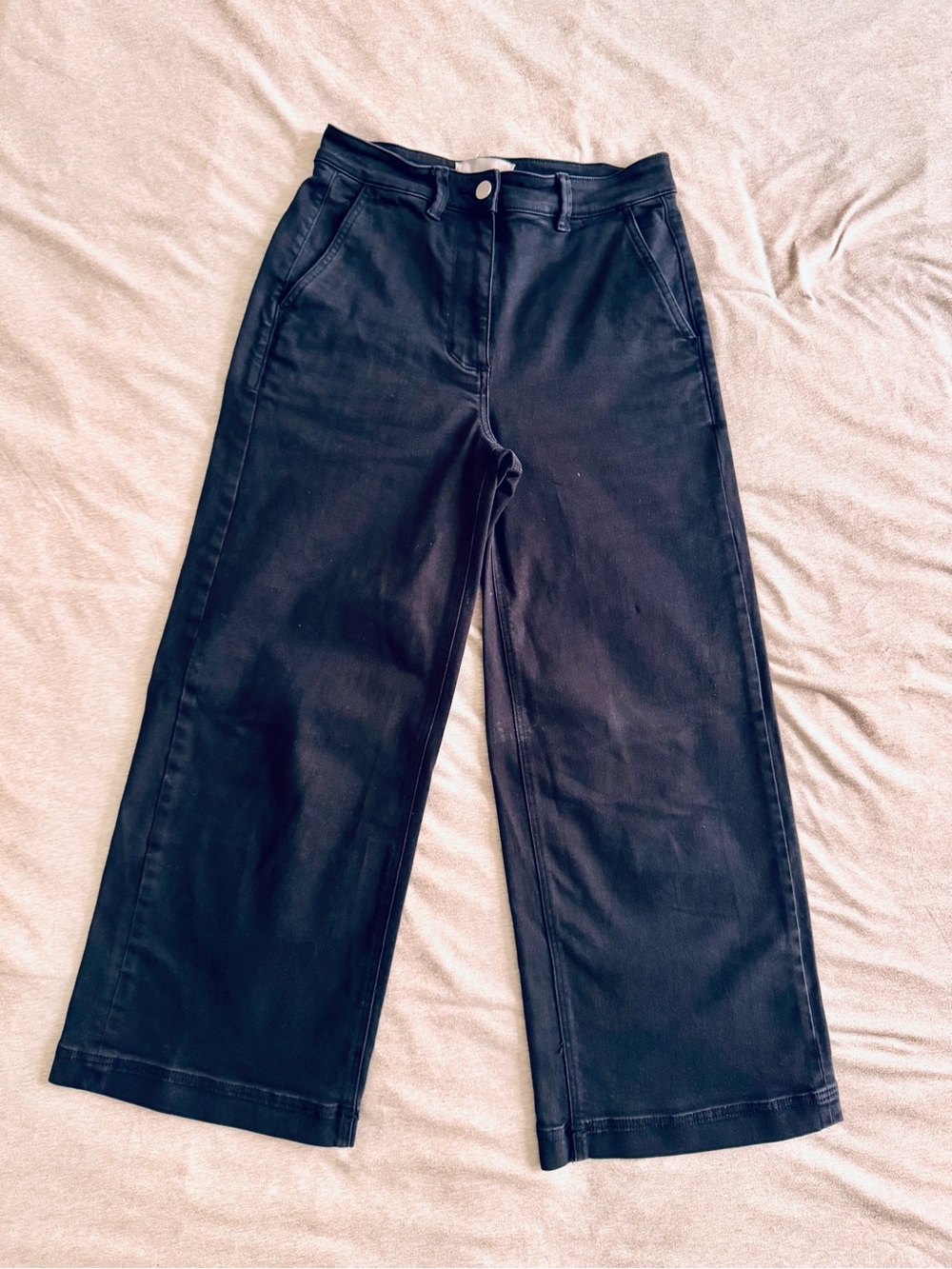 Everlane Black Wide-Leg Jeans